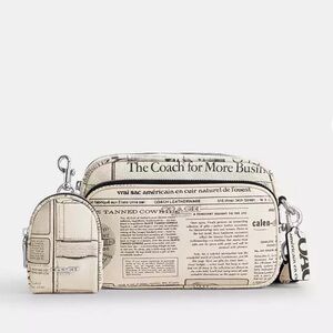 Coach Finlay Crossbody Bag With Newspaper Print NWT